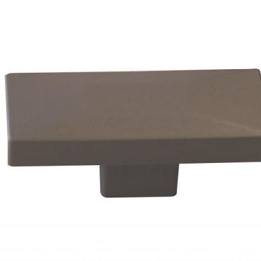 pvc afdekdop t.b.v. h gleufpaal kwartsgrijs ral7039