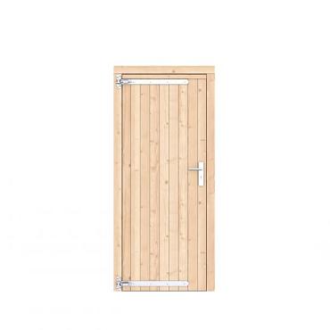 vuren dichte enkele deur kleurloos geimp. linksdraaiend 90x201cm