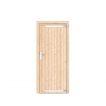 vuren dichte enkele deur kleurloos geimp. rechtsdraaiend 90x201cm