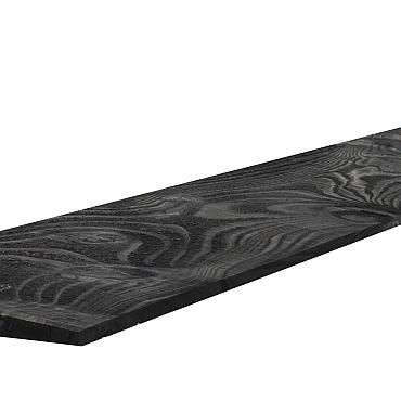 zweeds rabat zwart gespoten vuren 1 1 2 5x19 5x300cm