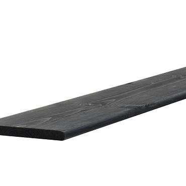 grenen plank zwart geschaafd 1 5x14x180cm