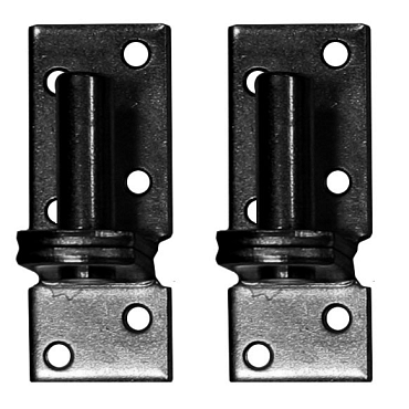 set plaatduimen zwart 16mm t.b.v. zwart stalen frame 2st 