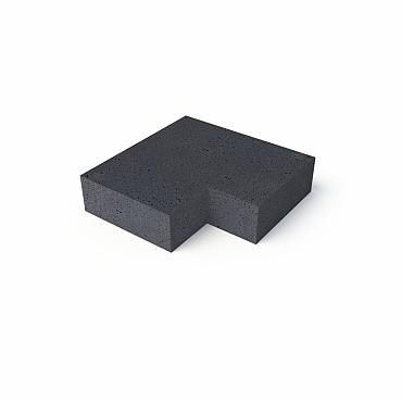 o.h. traptrede binnenhoek 37 15cm antraciet 60x60cm