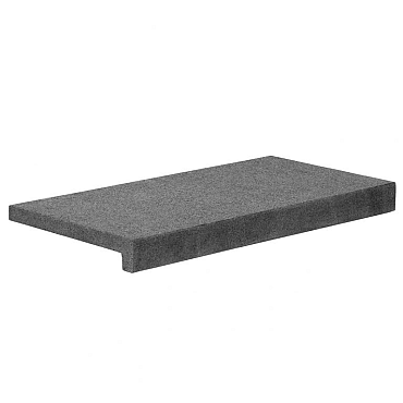 zwembadrand tibet dark grey 60x30x5 2 5cm gevlamd voorzijde gezoet