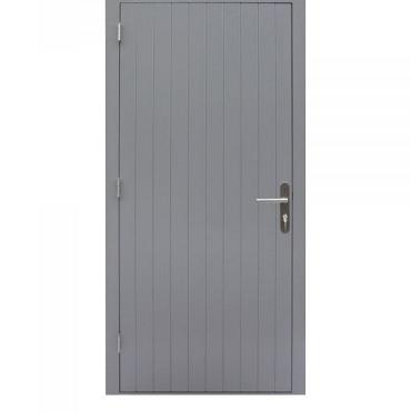 hardhouten enkele dichte deur prestige linksdraaiend grijs gegrond 109x221cm