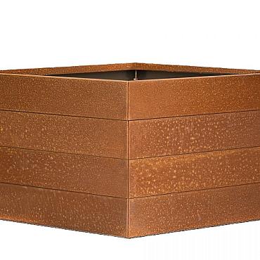 bloembak modulair corten 300x300x56cm