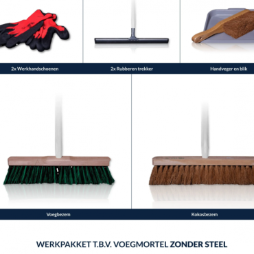romfix werkstartpakket t.b.v. voegmortel zonder steel