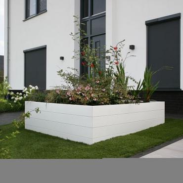 bloembak modulair wit 270x30x28cm