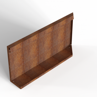 bloembak module uitwendig hoekpaneel b 90x42cm l