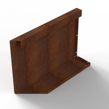 bloembak module uitwendig hoekpaneel b 60x42cm r