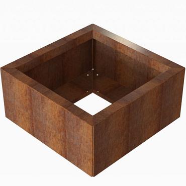 cortenbloembak module 60x60x28 cm