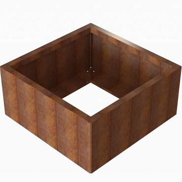 cortenbloembak module 90x90x42 cm