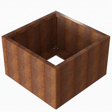 cortenbloembak module 90x90x56 cm