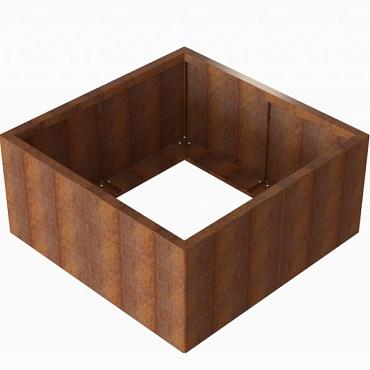 cortenbloembak module 120x120x56 cm