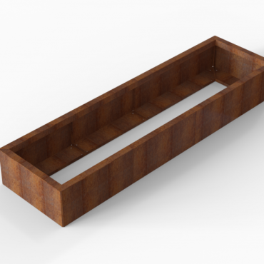 cortenbloembak module 60x210x28 cm