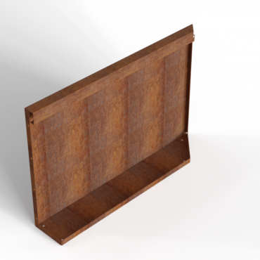 bloembak module uitwendig hoekpaneel b 90x56cm l