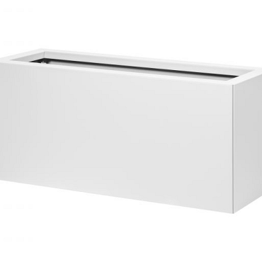 plantenbak vlak wit 90x30x80cm
