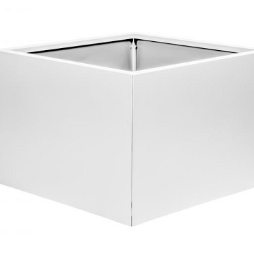 plantenbak vlak wit 60x60x80cm