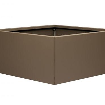 plantenbak vlak suprabruin 90x90x60cm