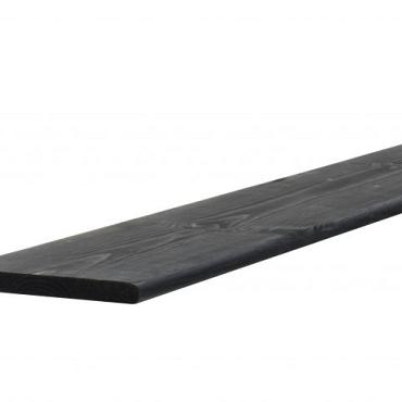 grenen plank zwart geschaafd 1 5x14x180cm