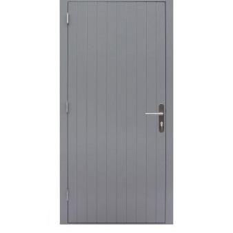 hardhouten enkele dichte deur prestige linksdraaiend grijs gegrond 109x221cm
