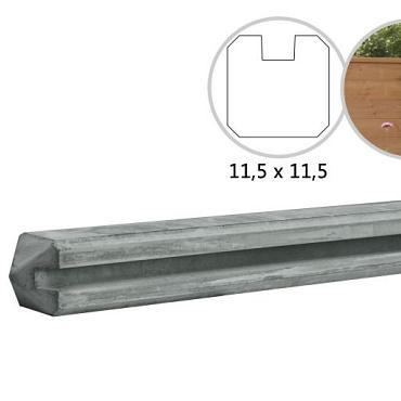 s6 eindbetonpaal betowood mdk grijs t.b.v. stapelsysteem 11 5x11 5x278cm