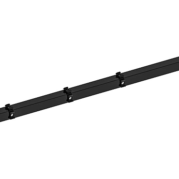 hillfence hoekpaal metaal zwart gecoat 6x6x160cm incl. aansluitset en afdekkap 