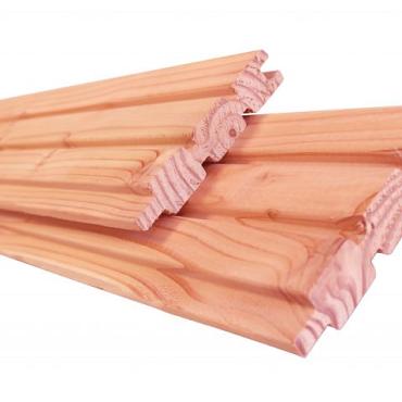 douglas geschaafd 2 zijdig triple profiel blank 2 7x14 5x300cm