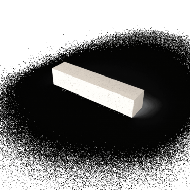 o.h. stapelement creme 75x15x15cm