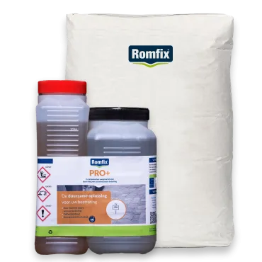 romfix voegmiddel pro steengrijs 27 5kg vanaf 5mm 