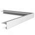 aluminium daktrim blank buitenhoek 45mm 50cm