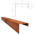 betotop cortenstaal afdekrand muurblokken 15x15x43cm 200cm