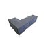 patio hoekblok strak antraciet 60 30x15x15cm