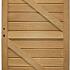 bangkirai massief poort 22 linksdraaiend 100x180cm incl. slot en aanslaglat