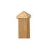 paalornament piramide hout 9x9cm