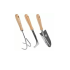 tuinset 3 delig metaal hout