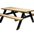 picknicktafel easy met zwart onderstel bladmaat 180x70cm