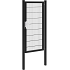 hillfence poort enkel zwart 100x180cm