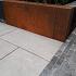 betotop cortenstaal afdekrand muurblokken 15x15x43cm 200cm