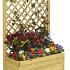 bloembak met rechttrellis groen ge mpregneerd 140x90x30cm hxbxd 