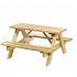 junior picknicktafel bj rn groen ge mpregneerd bladmaat 90x38 5cm