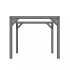 vuren pergola houtpakket zwart gedompeld 300x300cm tbv. strak doek 292x292cm