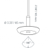 sway pendant single pearl grey 230v