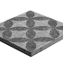 geoproarte flowers light flower 60x60x4cm vervangen door light grey flower