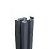 boston aluminium h paal 7 5x7 5x300cm ral7016 incl. afwerkingsprofiel 4x24mm