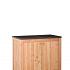 buitenkeuken dubbel 90 excellent douglas blank 90x109x56cm hxbxd met schap en deuren