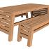 tuinset riva excellent douglas blank 2x bank en 1x tafel