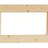 vuren vast raam blank met helder glas 71 2x43 8cm