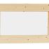 vuren vast raam blank met melkglas 71 2x43 8cm