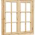 vuren dubbel uitzetraam blank met dubbelglas 112x120 5cm